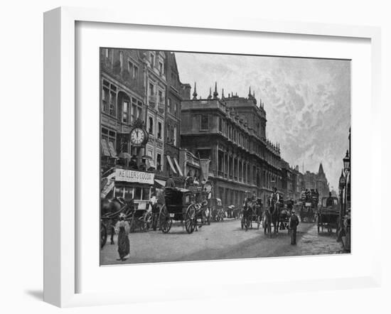 Piccadilly Circa 1895-null-Framed Art Print