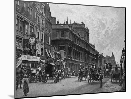 Piccadilly Circa 1895-null-Mounted Art Print