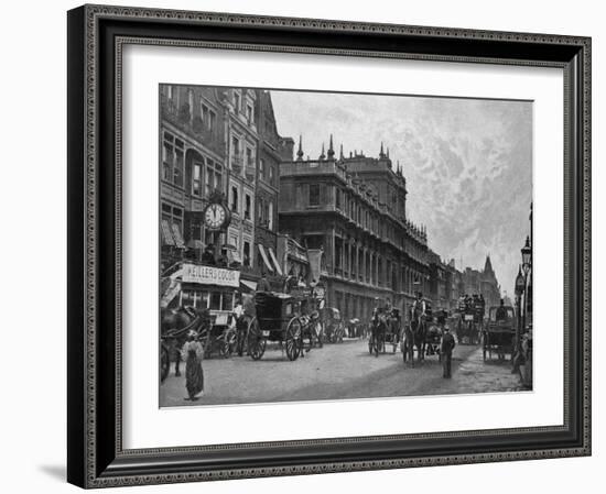Piccadilly Circa 1895-null-Framed Art Print