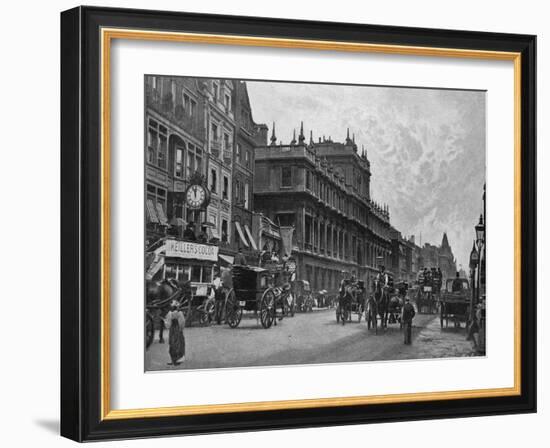 Piccadilly Circa 1895-null-Framed Art Print