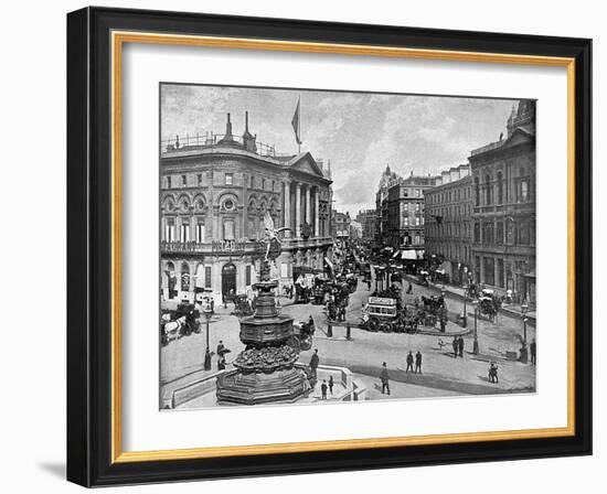 Piccadilly Circus 1896-null-Framed Art Print