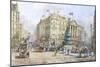 Piccadilly Circus and Shaftesbury Avenue-John Sutton-Mounted Giclee Print