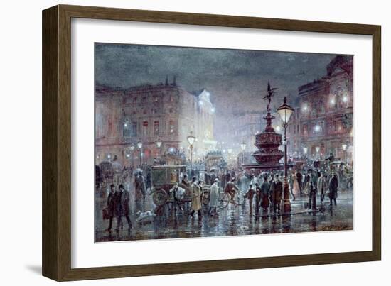 Piccadilly Circus at Night, 1911-Thomas Prytherch-Framed Giclee Print