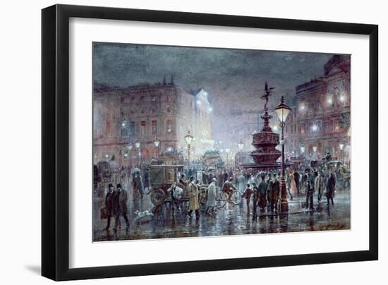 Piccadilly Circus at Night, 1911-Thomas Prytherch-Framed Giclee Print