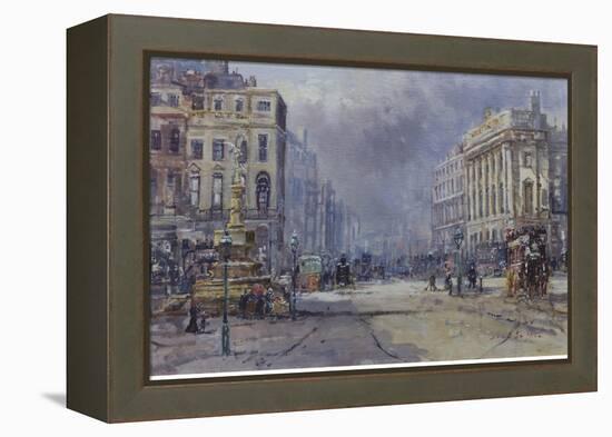 Piccadilly Circus in Victorian Times, 2008-John Sutton-Framed Premier Image Canvas
