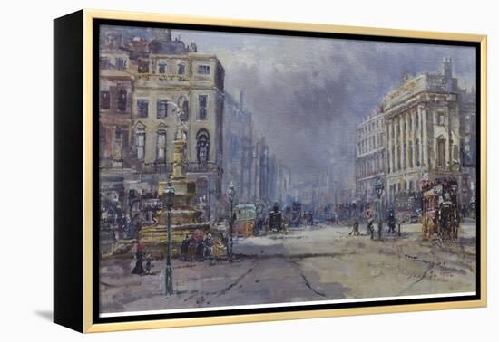 Piccadilly Circus in Victorian Times, 2008-John Sutton-Framed Premier Image Canvas