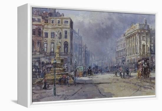 Piccadilly Circus in Victorian Times, 2008-John Sutton-Framed Premier Image Canvas