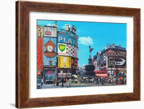 Piccadilly Circus, London, England-null-Framed Art Print