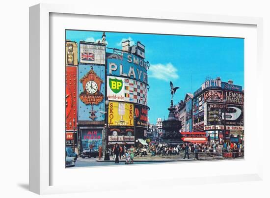 Piccadilly Circus, London, England-null-Framed Art Print