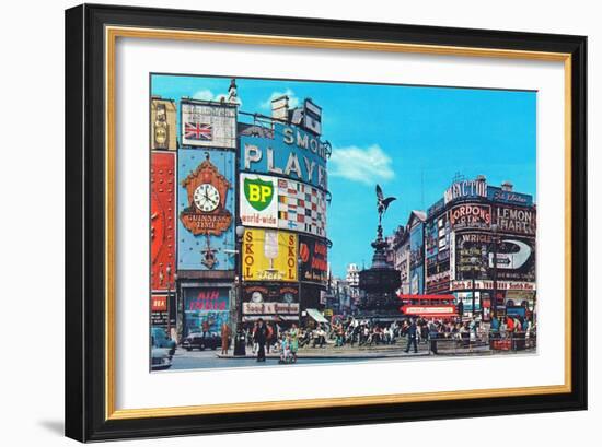 Piccadilly Circus, London, England-null-Framed Art Print