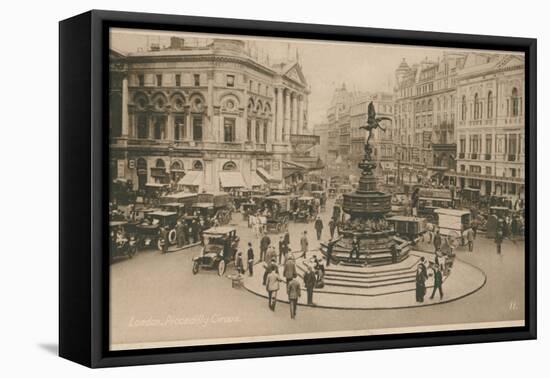 Piccadilly Circus, London-English Photographer-Framed Premier Image Canvas