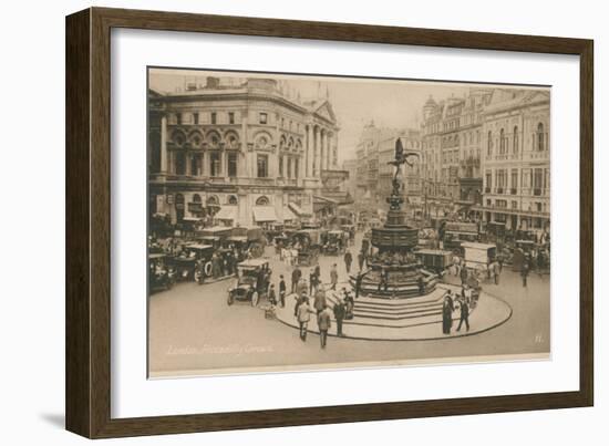 Piccadilly Circus, London-English Photographer-Framed Photographic Print