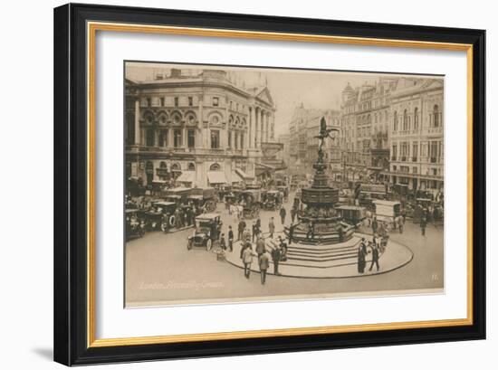 Piccadilly Circus, London-English Photographer-Framed Photographic Print