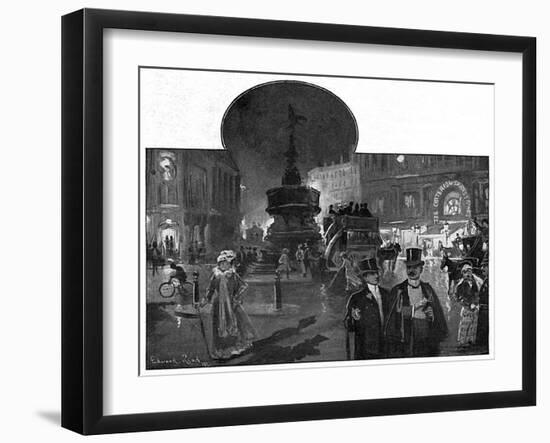 Piccadilly Circus, London-null-Framed Art Print