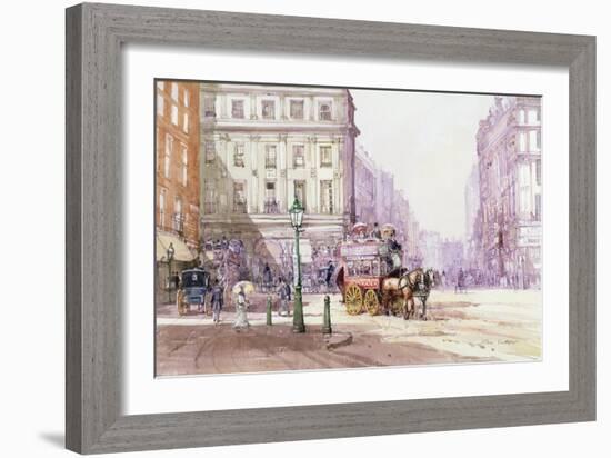 Piccadilly Circus Towards Regent Street, C.1893-John Sutton-Framed Giclee Print