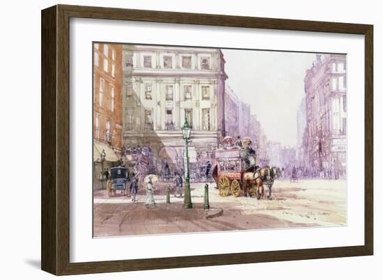 Piccadilly Circus Towards Regent Street, C.1893-John Sutton-Framed Giclee Print