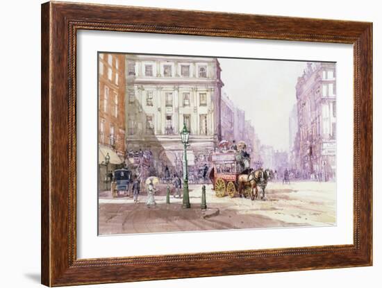 Piccadilly Circus Towards Regent Street, C.1893-John Sutton-Framed Giclee Print