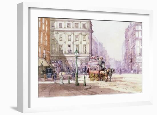 Piccadilly Circus Towards Regent Street, C.1893-John Sutton-Framed Giclee Print