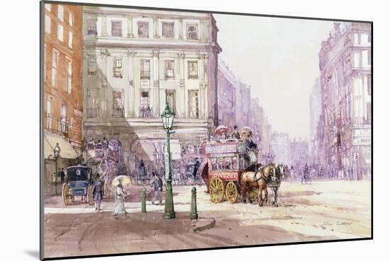 Piccadilly Circus Towards Regent Street, C.1893-John Sutton-Mounted Giclee Print