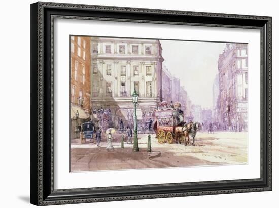 Piccadilly Circus Towards Regent Street, C.1893-John Sutton-Framed Giclee Print