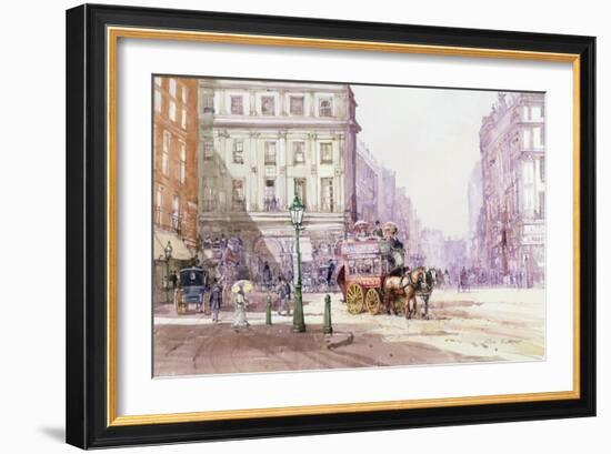 Piccadilly Circus Towards Regent Street, C.1893-John Sutton-Framed Giclee Print
