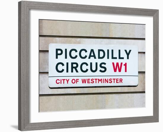 Piccadilly Circus-Joseph Eta-Framed Giclee Print