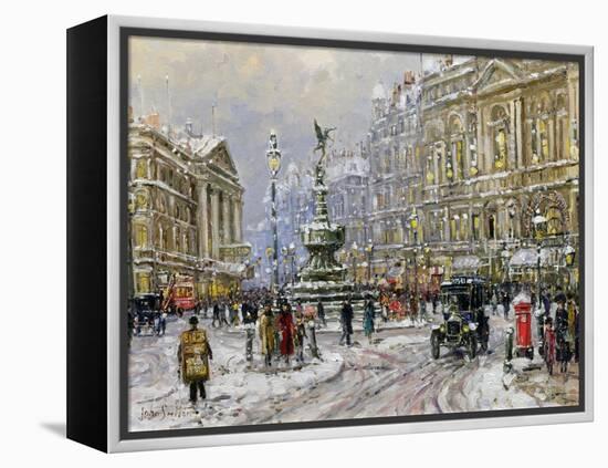 Piccadilly Circus-John Sutton-Framed Premier Image Canvas