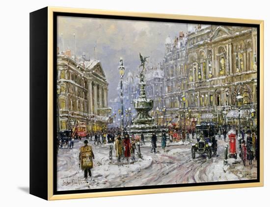 Piccadilly Circus-John Sutton-Framed Premier Image Canvas