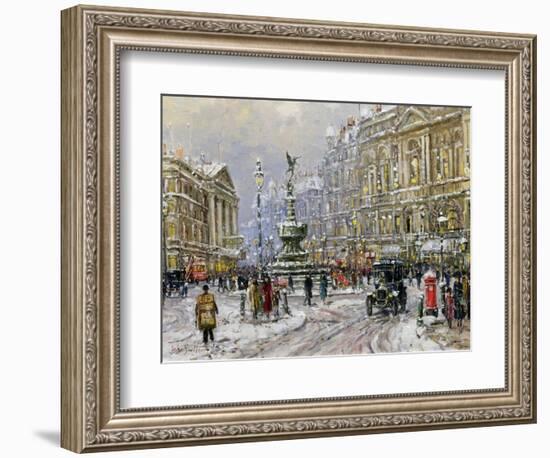 Piccadilly Circus-John Sutton-Framed Giclee Print