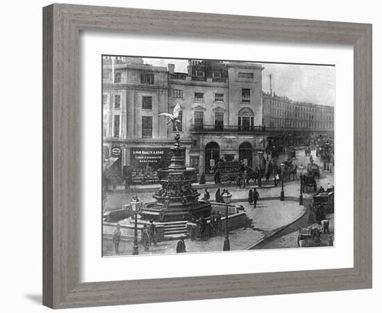 Piccadilly Circus-null-Framed Art Print