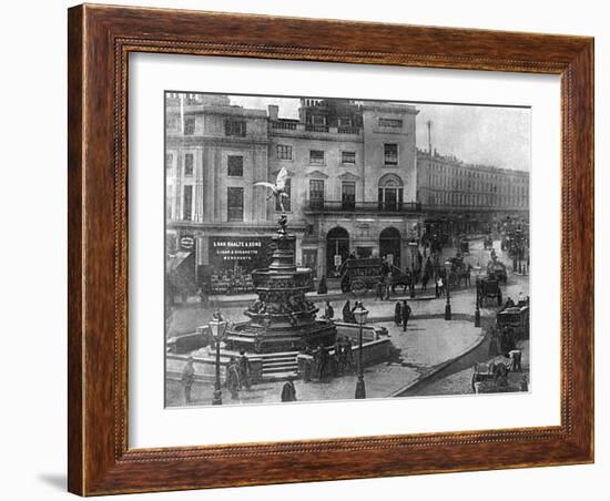 Piccadilly Circus-null-Framed Art Print