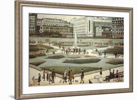 Piccadilly Gardens-Laurence Stephen Lowry-Framed Giclee Print