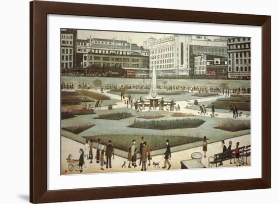 Piccadilly Gardens-Laurence Stephen Lowry-Framed Giclee Print