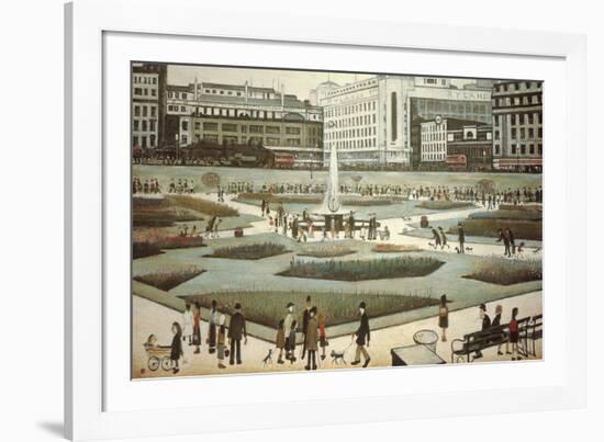 Piccadilly Gardens-Laurence Stephen Lowry-Framed Giclee Print