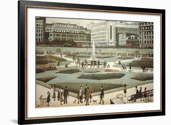 Piccadilly Gardens-Laurence Stephen Lowry-Framed Giclee Print