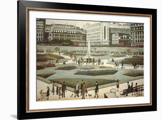 Piccadilly Gardens-Laurence Stephen Lowry-Framed Giclee Print