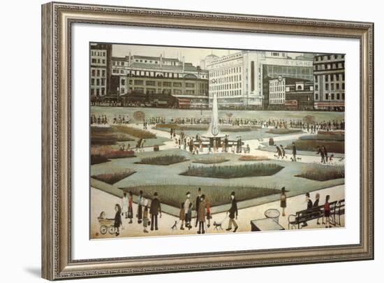 Piccadilly Gardens-Laurence Stephen Lowry-Framed Giclee Print