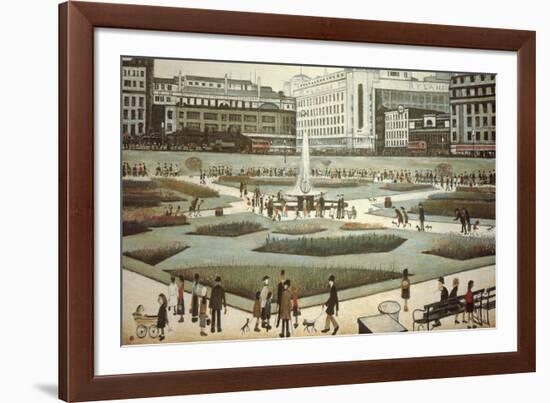 Piccadilly Gardens-Laurence Stephen Lowry-Framed Giclee Print