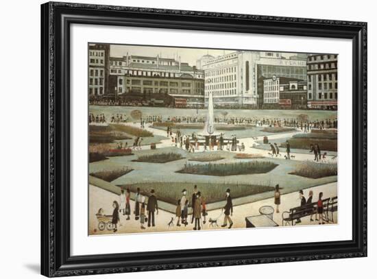 Piccadilly Gardens-Laurence Stephen Lowry-Framed Giclee Print