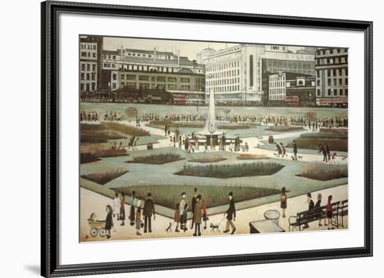 Piccadilly Gardens-Laurence Stephen Lowry-Framed Giclee Print