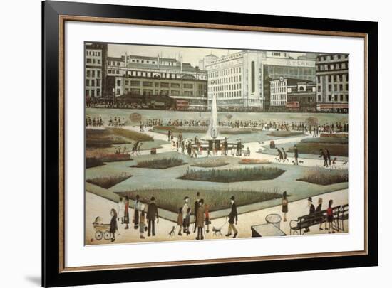 Piccadilly Gardens-Laurence Stephen Lowry-Framed Giclee Print