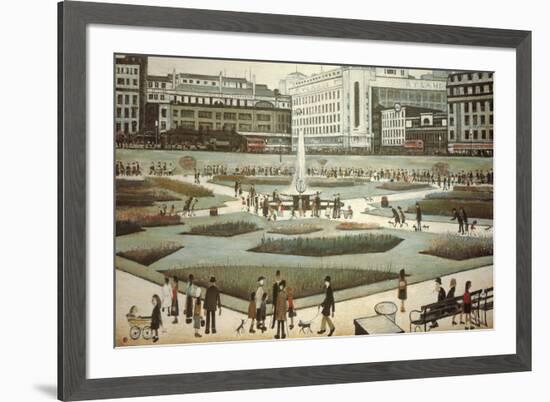 Piccadilly Gardens-Laurence Stephen Lowry-Framed Giclee Print