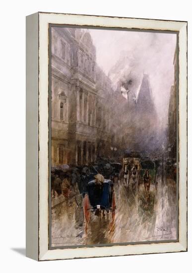 Piccadilly, London-Paolo Sala-Framed Premier Image Canvas