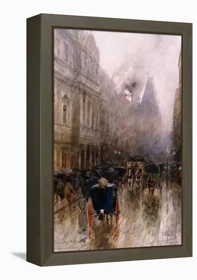 Piccadilly, London-Paolo Sala-Framed Premier Image Canvas