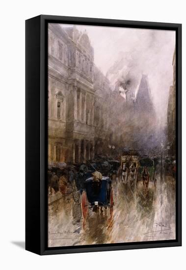 Piccadilly, London-Paolo Sala-Framed Premier Image Canvas