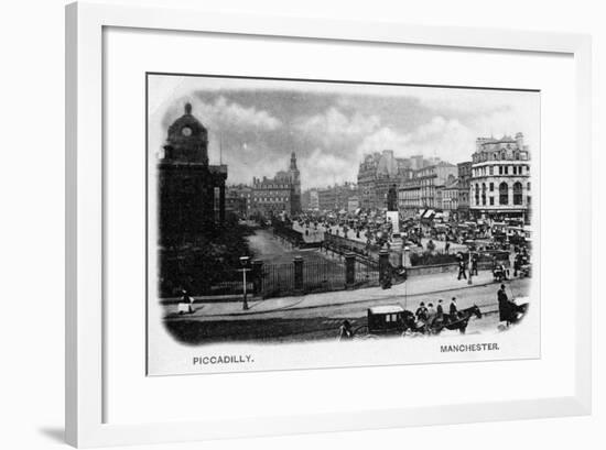 Piccadilly, Manchester-null-Framed Photographic Print