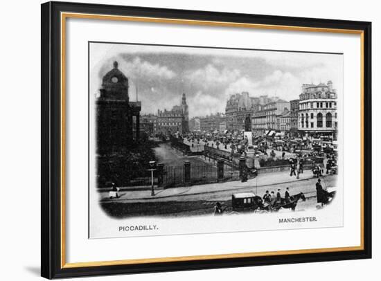 Piccadilly, Manchester-null-Framed Photographic Print