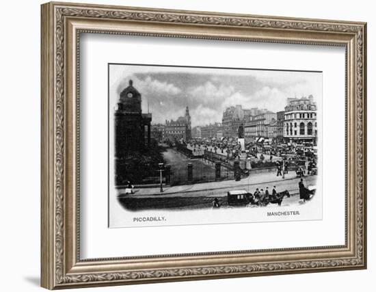 Piccadilly, Manchester-null-Framed Photographic Print