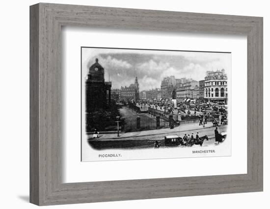 Piccadilly, Manchester--Framed Photographic Print