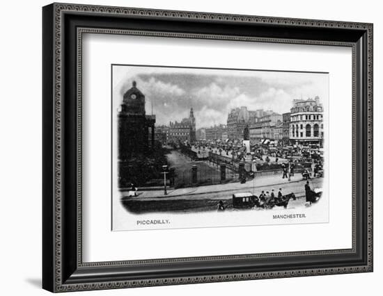 Piccadilly, Manchester-null-Framed Photographic Print